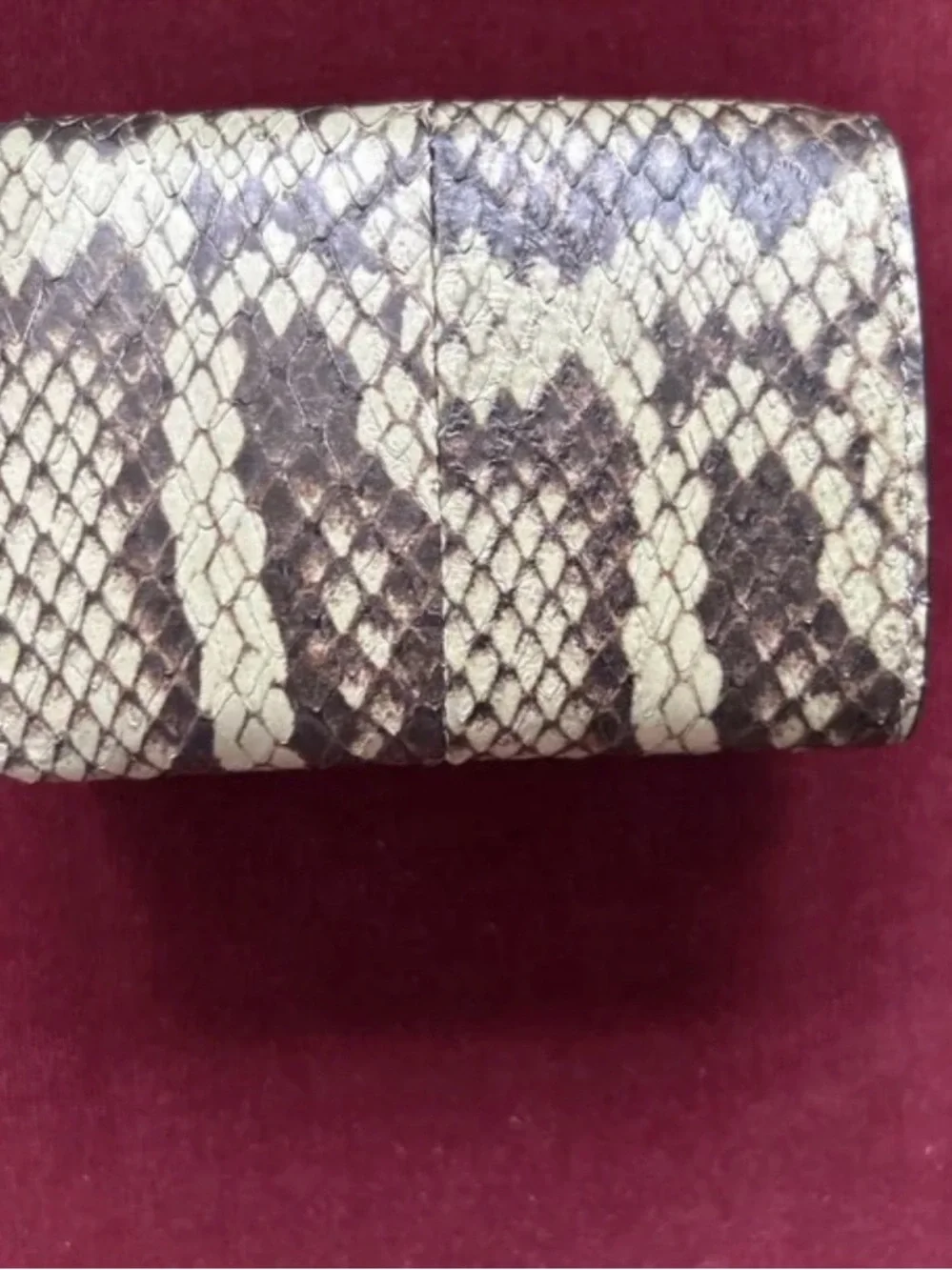 Fendi Peekaboo Mini Snakeskin Wallet BNIB